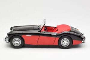 Austin-Healey 3000 Mk I Spider Negru Roșu Kyosho 1:18 08141KR Metal - imaginea 4 din 8