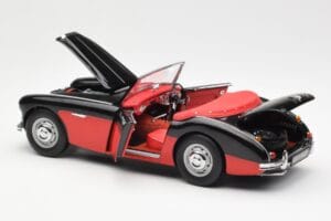 Austin-Healey 3000 Mk I Spider Negru Roșu Kyosho 1:18 08141KR Metal - imaginea 5 din 8