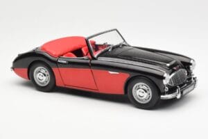 Austin-Healey 3000 Mk I Spider Negru Roșu Kyosho 1:18 08141KR Metal - imaginea 6 din 8