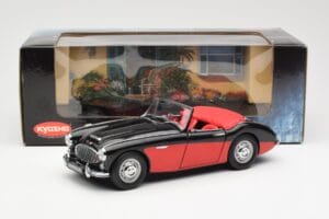 Austin-Healey 3000 Mk I Spider Negru Roșu Kyosho 1:18 08141KR Metal - imaginea 8 din 8