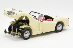 Austin-Healey Sprite Mk I Open Old English Alb Kyosho 1:18 08953EW Metal - imaginea 2 din 8