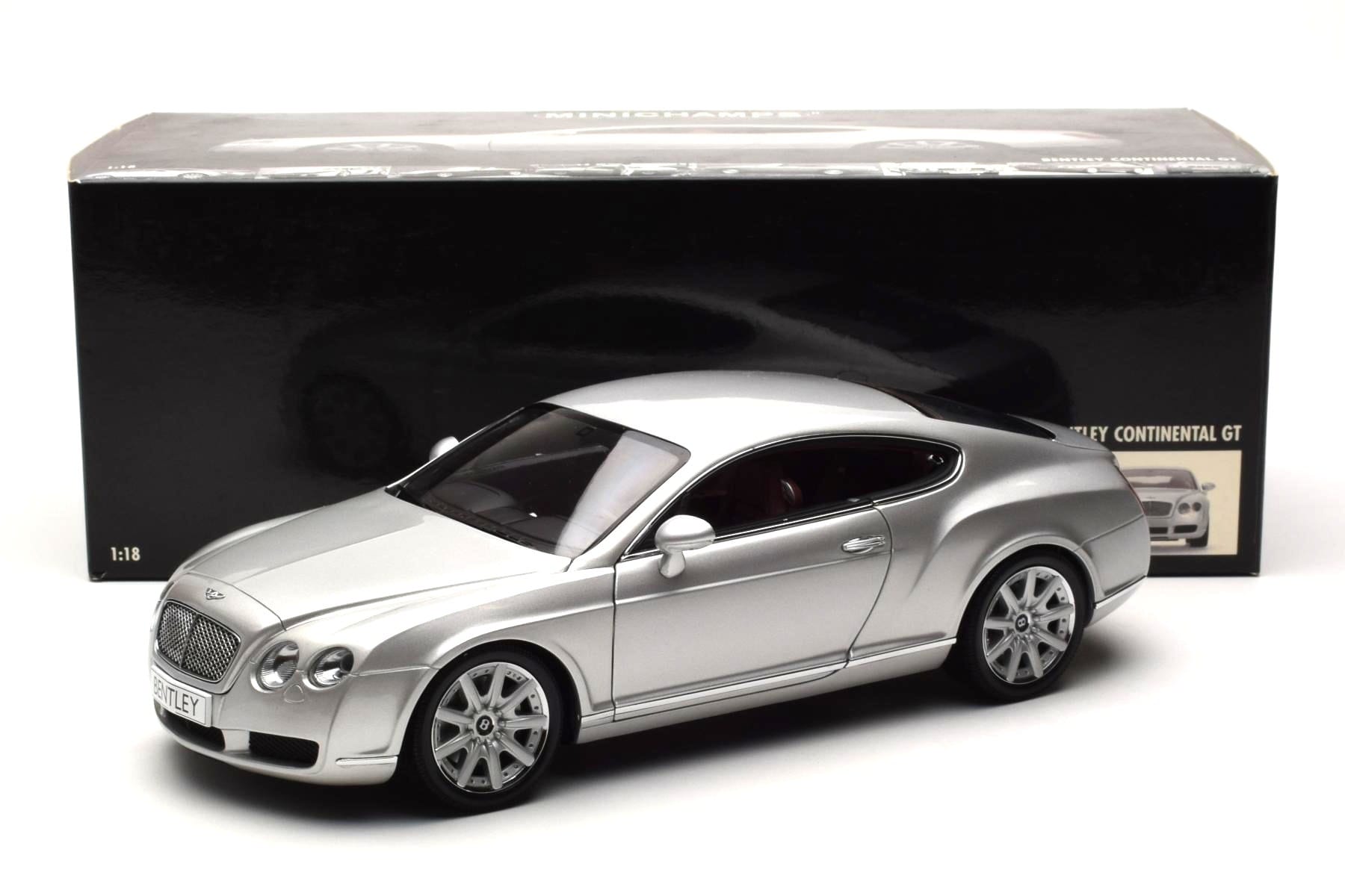 Bentley Continental GT Argintiu Minichamps 1:18 100139021 Metal - imaginea 8 din 8