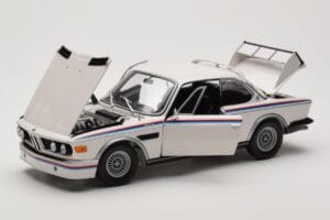 BMW 3.0 CSL E9 Alb Heritage Edition Minichamps 1:18 80432411550 Metal - imaginea 2 din 8