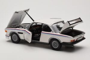 BMW 3.0 CSL E9 Alb Heritage Edition Minichamps 1:18 80432411550 Metal - imaginea 5 din 8