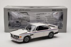 BMW 3.0 CSL E9 Alb Heritage Edition Minichamps 1:18 80432411550 Metal - imaginea 8 din 8