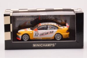 BMW 320i E46 Wiechers Sport #32 Hennerici / Wiechers WTCC 2005 Minichamps 1:43 400052432 Metal - imaginea 4 din 4