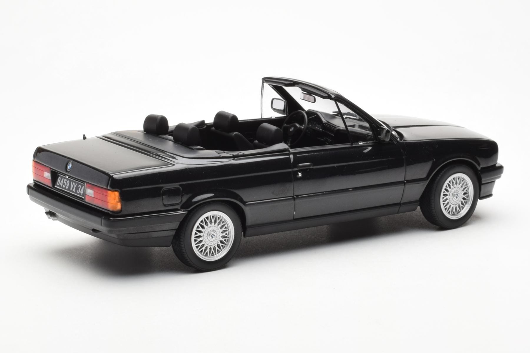 BMW 325i E30 Cabriolet Negru Metalic Norev 1:18 183211 Metal - imaginea 2 din 6