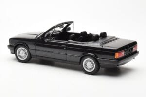 BMW 325i E30 Cabriolet Negru Metalic Norev 1:18 183211 Metal - imaginea 5 din 6