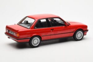 BMW 325i E30 Roșu Norev 1:18 183202 Metal - imaginea 2 din 6