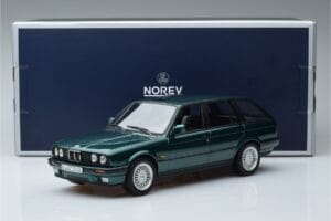 BMW 325i E30 Touring Verde Metalizat Norev 1:18 183219 Metal - imaginea 6 din 6