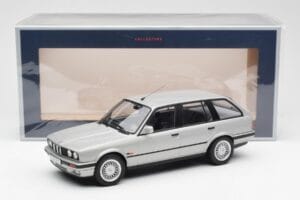 BMW 325i E30 Touring Argintiu Norev 1:18 183216 Metal - imaginea 6 din 6