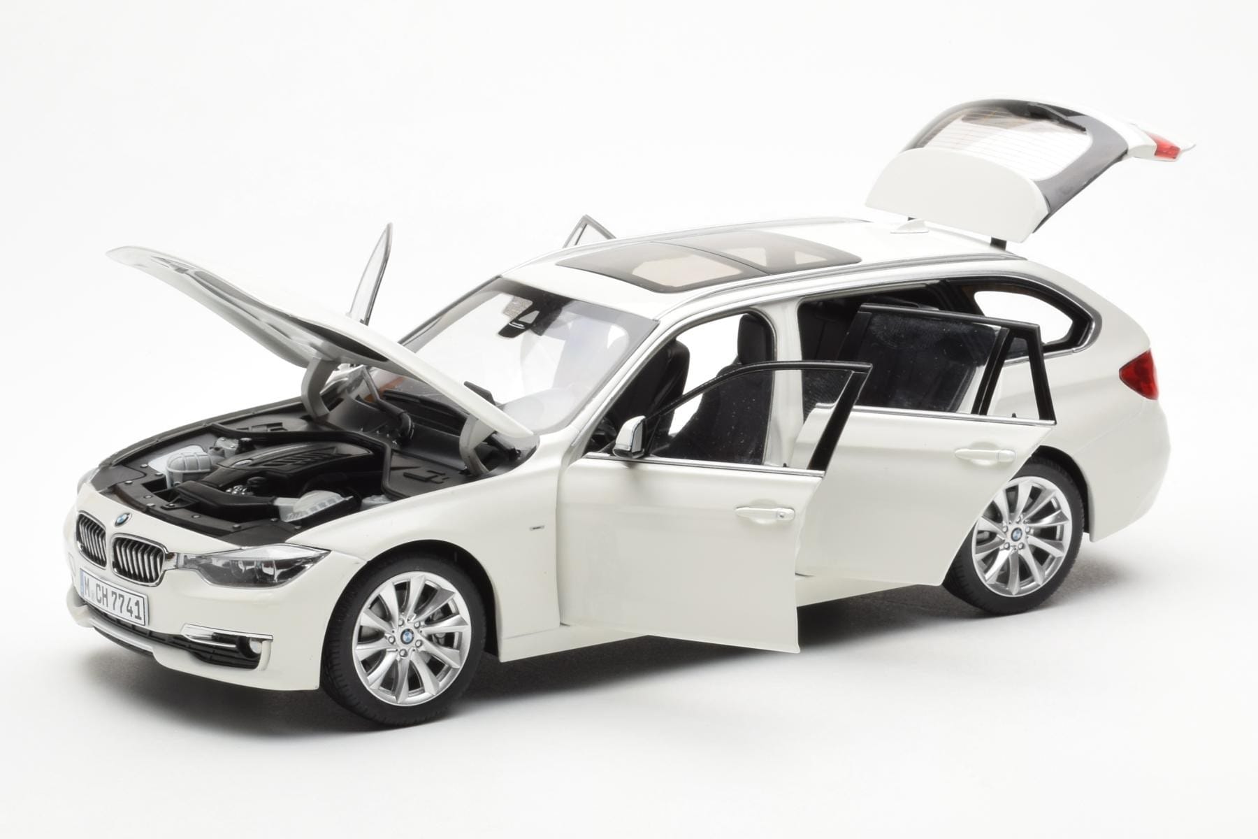 BMW 335i F31 Touring Alpine Alb Paragon 1:18 80432244242 Metal - imaginea 2 din 8