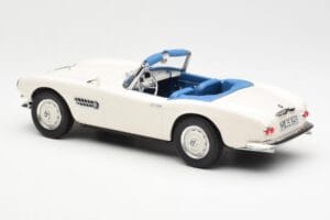 BMW 507 Roadster Alb Norev 1:18 183232 Metal - imaginea 5 din 6