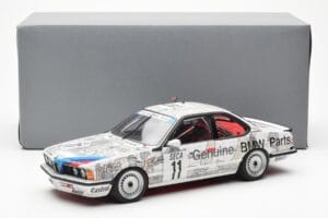 BMW 635 CSi E24 #11 D. Quester / M. Tassin / M. Heger 24 Hours of Spa 1986 AUTOart 1:18 80430145826 Metal - imaginea 8 din 8