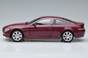 BMW 645Ci E63 Roșu Închis Kyosho 1:18 08701CR Metal - imaginea 4 din 7