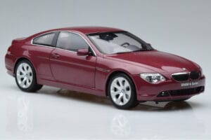 BMW 645Ci E63 Roșu Închis Kyosho 1:18 08701CR Metal - imaginea 5 din 7