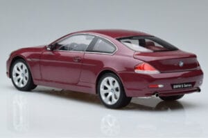 BMW 645Ci E63 Roșu Închis Kyosho 1:18 08701CR Metal - imaginea 6 din 7