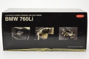 BMW 760Li E66 Negru Kyosho 1:18 08572BK Metal - imaginea 8 din 9