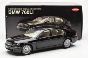 BMW 760Li E66 Negru Kyosho 1:18 08572BK Metal - imaginea 9 din 9