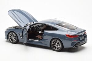 BMW 850i G15 Barcelona Blue Metallic Norev 1:18 80432450995 Metal - imaginea 5 din 8