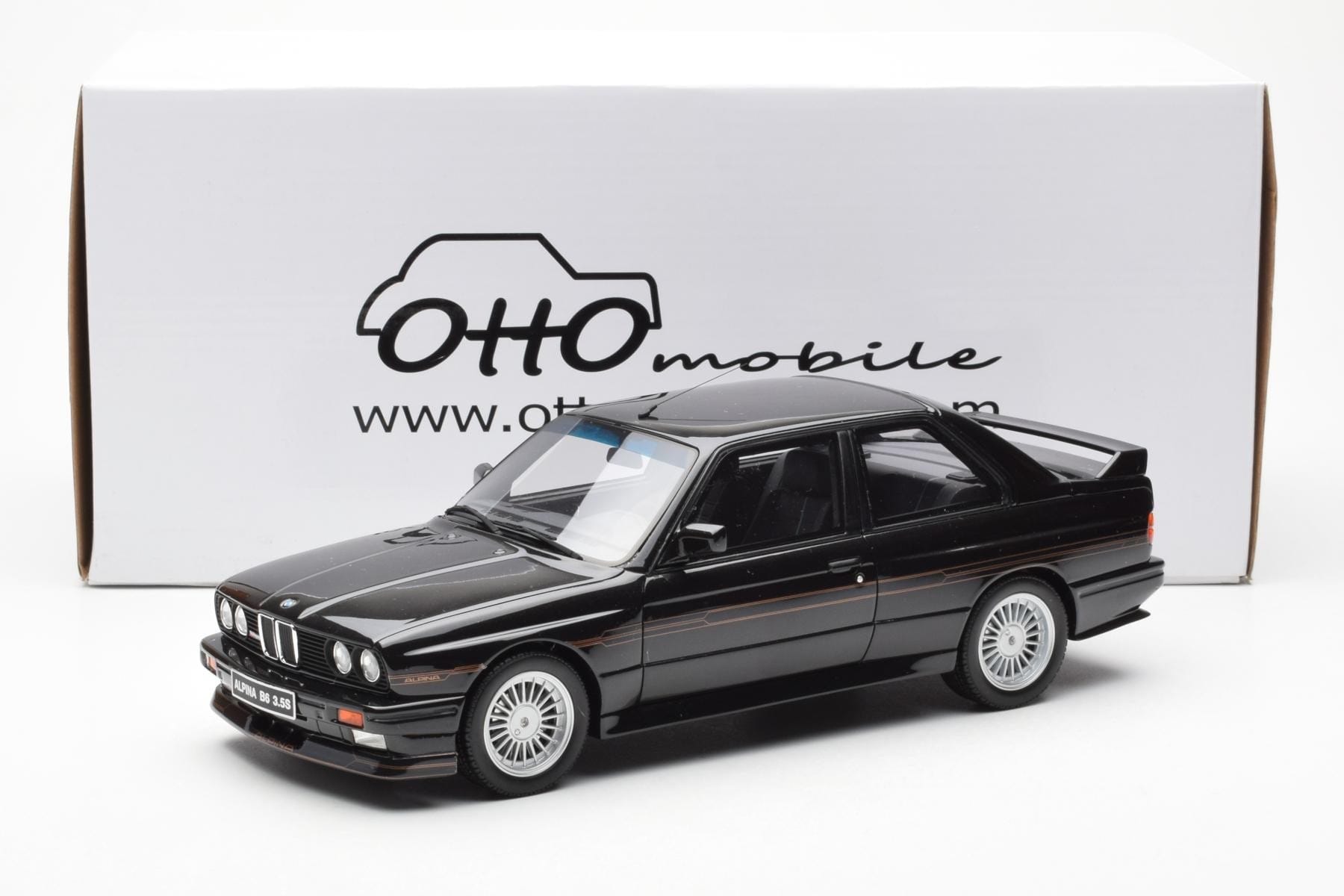 BMW Alpina B6 3.5S M3 E30 Antracit Gri Otto 1:18 OT632 Rășină - imaginea 6 din 6