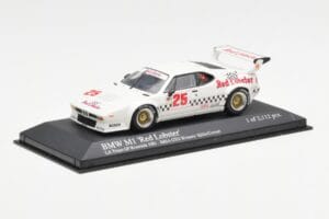BMW M1 IMSA #25 Red Lobster Cowart / Miller LA Times Grand Prix Winner 1981 Minichamps 1:43 430812525 Metal - imaginea 2 din 4