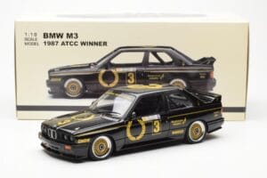 BMW M3 E30 #3 J. Richards Austrian Airlines ATCC 1987 AUTOart 1:18 88745 Metal - imaginea 8 din 8