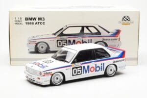 BMW M3 E30 #5 P. Brock Mobil ATCC 1988 AUTOart 1:18 88845 Metal - imaginea 8 din 8