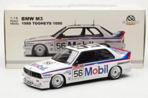 BMW M3 E30 #56 P. Brock / J. Richards Mobil Bathurst 1000 1988 AUTOart 1:18 88847 Metal - imaginea 9 din 9