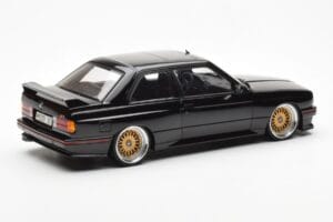BMW M3 E30 Sport Evolution Negru Custom Wheels AUTOart 1:18 70562 Metal - imaginea 3 din 8
