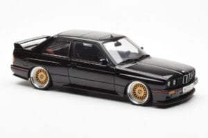 BMW M3 E30 Sport Evolution Negru Custom Wheels AUTOart 1:18 70562 Metal - imaginea 6 din 8