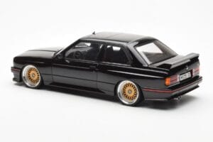 BMW M3 E30 Sport Evolution Negru Custom Wheels AUTOart 1:18 70562 Metal - imaginea 7 din 8