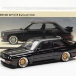 BMW M3 E30 Sport Evolution Negru Custom Wheels AUTOart 1:18 - image 8 of 8