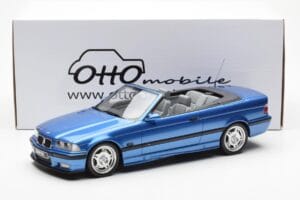 BMW M3 E36 Cabriolet Albastru Otto 1:18 OT279 Rășină - imaginea 5 din 5