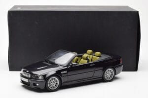 BMW M3 E46 Cabriolet Negru Kyosho 1:18 80430024431 Metal - imaginea 8 din 8