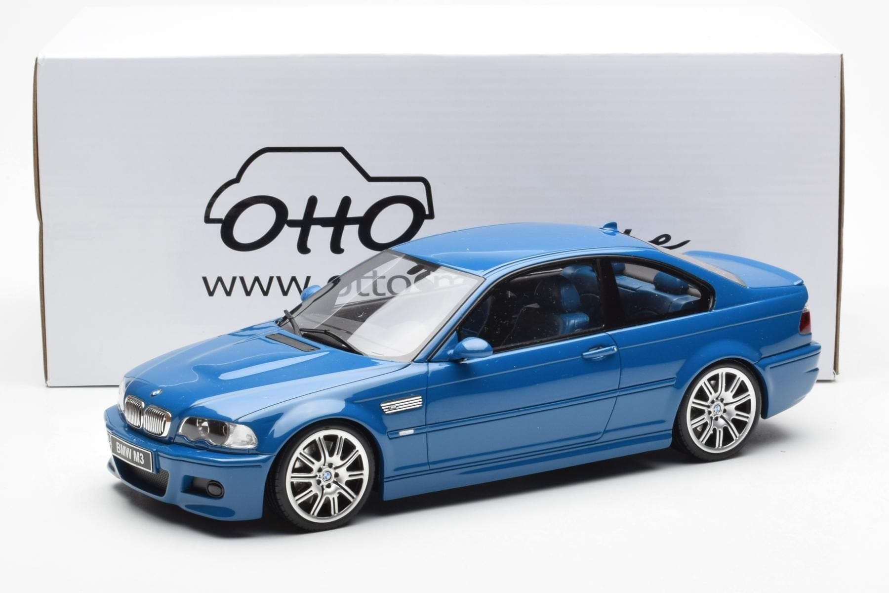 BMW M3 E46 Albastru Otto 1:18 OT790 Rășină - imaginea 6 din 6