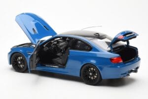 BMW M3 E92 Laguna Seca Blue Kyosho 1:18 08734LBL Metal - imaginea 5 din 8