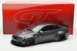 BMW M3 E92 LBWK Liberty Walk Gri GT Spirit 1:18 GT127 Rășină - imaginea 6 din 6
