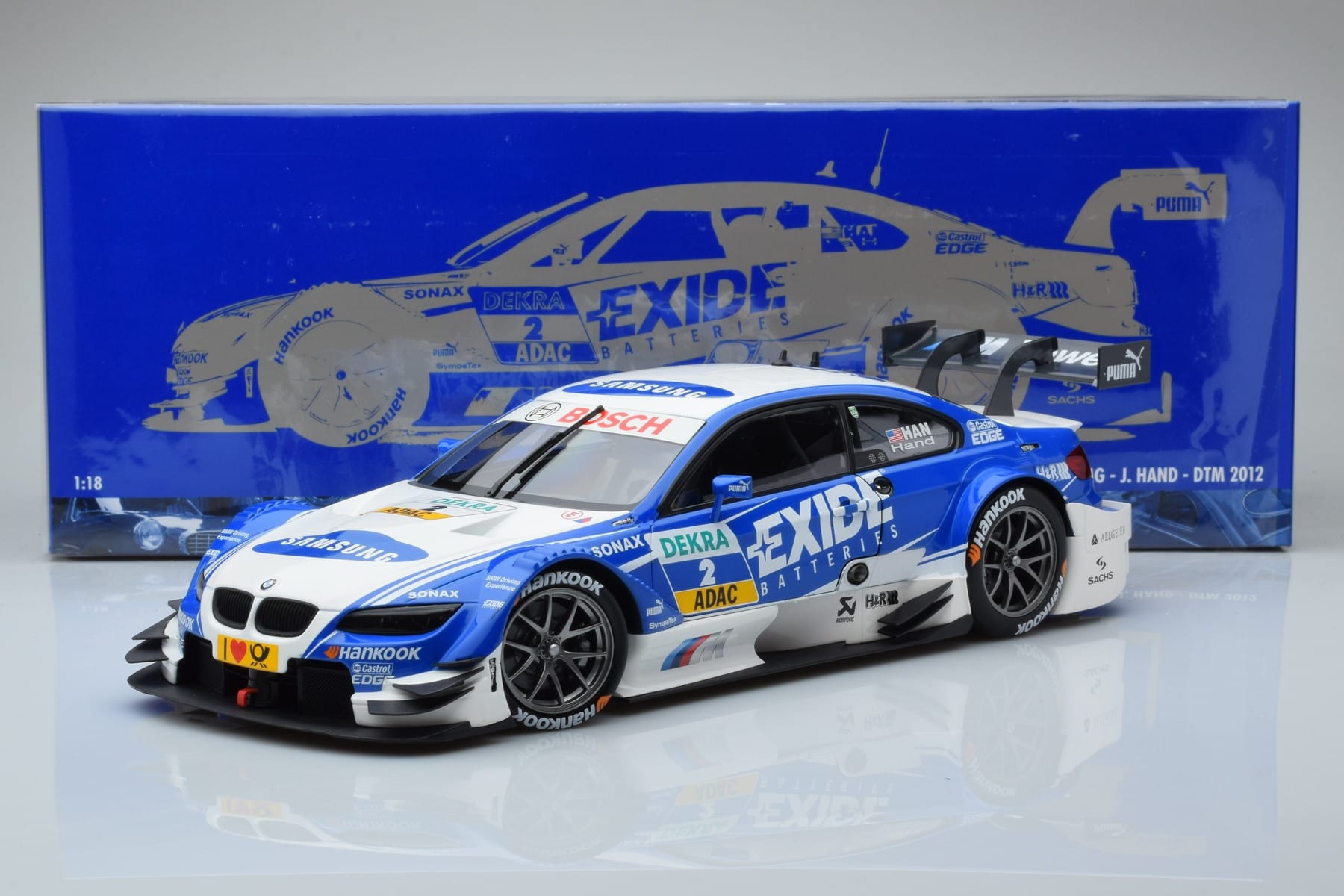 BMW M3 #2 BMW Team RMG A.J. Hand DTM 2012 Minichamps 1:18 100122202 Metal - imaginea 8 din 8