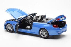 BMW M4 F83 Cabriolet Yas Marina Albastru Paragon 1:18 80432339612 Metal - imaginea 5 din 8