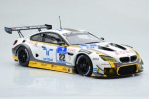 BMW M6 GT3 Rowe Racing #98 A. Graf / R. Westbrook / N. Catsburg / N. Paltalla 24 Hours of Nurburgring 2016 Minichamps 1:18 15 - imaginea 4 din 6