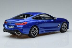 BMW M850i G15 Albastru Metalizat Norev 1:18 183286 Metal - imaginea 3 din 7