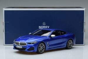 BMW M850i G15 Albastru Metalizat Norev 1:18 183286 Metal - imaginea 7 din 7