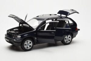 BMW X5 4.4i E53 Albastru Închis Kyosho 1:18 08521DB Metal - imaginea 2 din 8