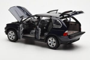 BMW X5 4.4i E53 Albastru Închis Kyosho 1:18 08521DB Metal - imaginea 5 din 8