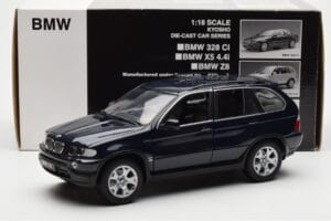 BMW X5 4.4i E53 Albastru Închis Kyosho 1:18 08521DB Metal - imaginea 8 din 8