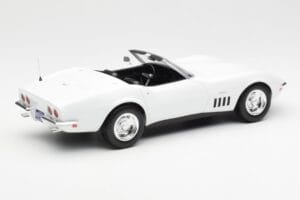 Chevrolet Corvette C3 Cabriolet Can-Am Alb Norev 1:18 189038 Metal - imaginea 2 din 6