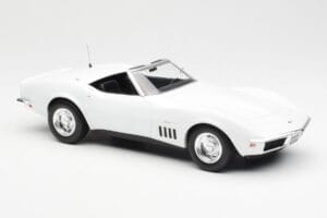 Chevrolet Corvette C3 Cabriolet Can-Am Alb Norev 1:18 189038 Metal - imaginea 4 din 6