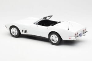Chevrolet Corvette C3 Cabriolet Can-Am Alb Norev 1:18 189038 Metal - imaginea 5 din 6