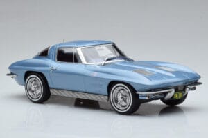 Chevrolet Corvette C2 Sting Ray Albastru Norev 1:18 189050 Metal - imaginea 4 din 6